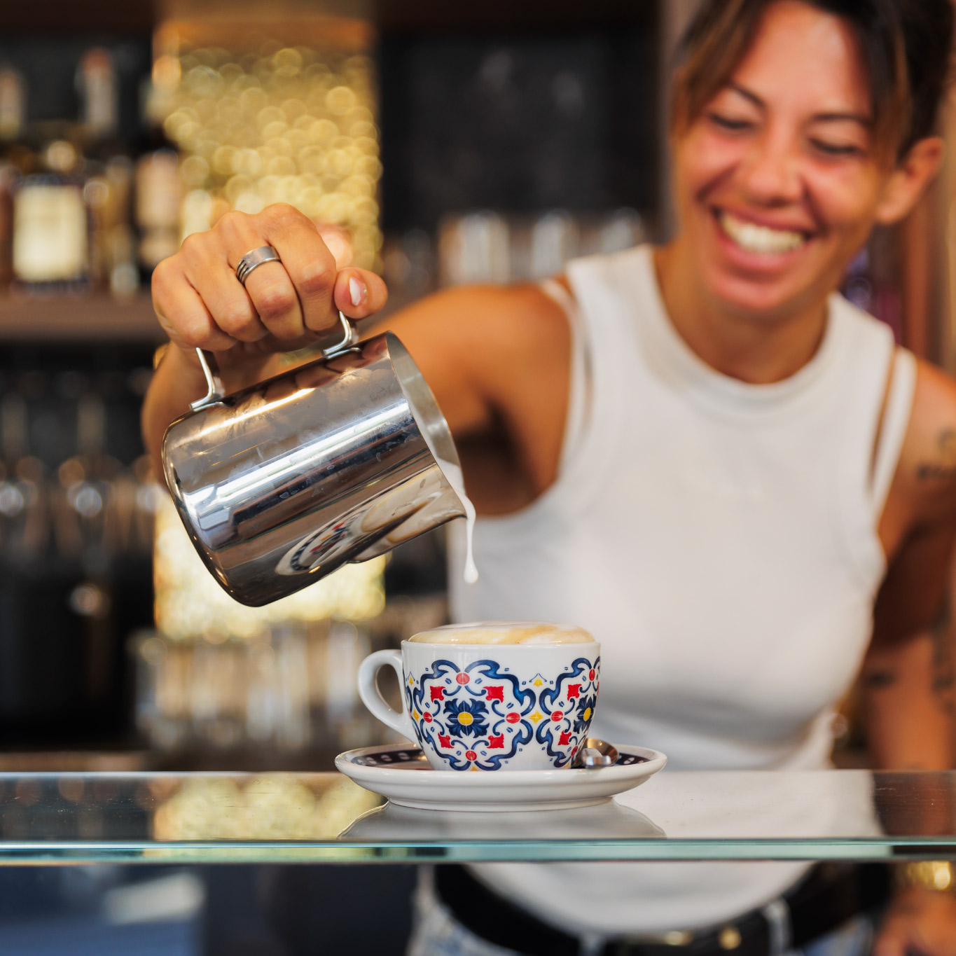 colazione con cappuccino